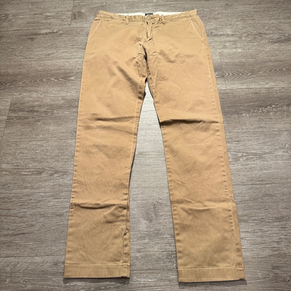 J Crew Pants‎ Mens 32 Beige Chino Stretch Cotton Casual Preppy 32x31 Adult